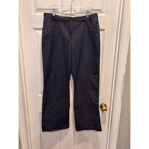Worthington Modern Fit Blue Denim Look Straight Leg Career Pants‎ Womens Size 12